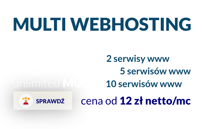 Banner na strone webhosting